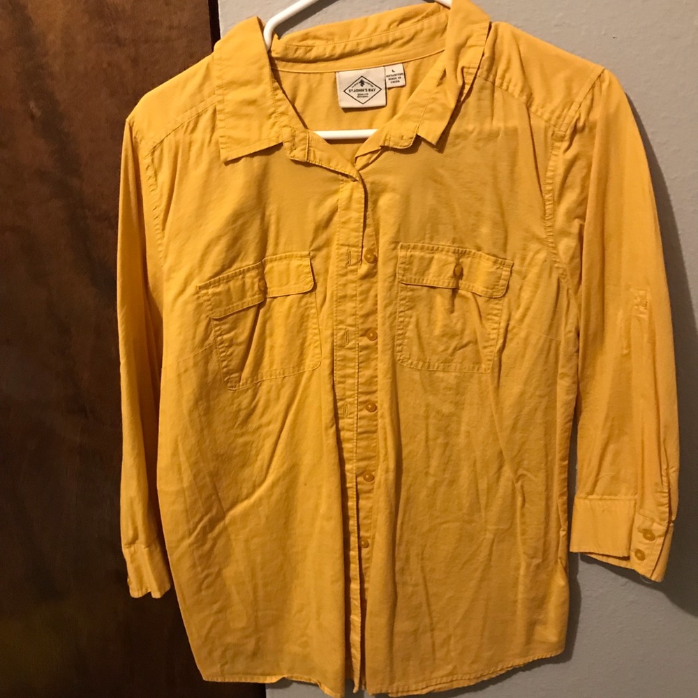 Yellow St John Bays Button Up